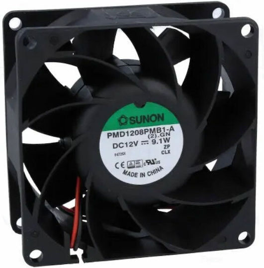 Ventilator 12v DC 80x80x38 9.1w 0.76a Sunon
