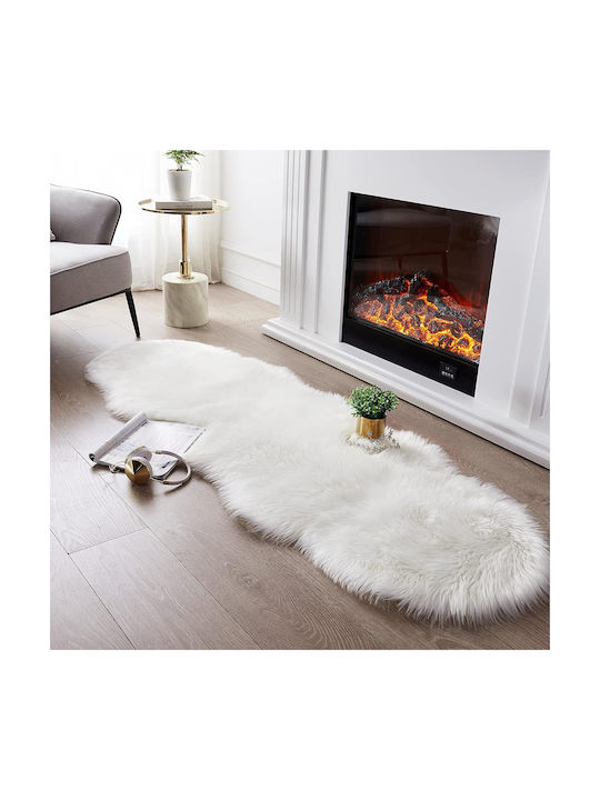 ForHome Χαλί Διάδρομος Λευκό 60x150cm
