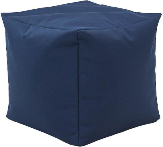 Stool For Living Room Cube Blue 40x40x40cm