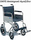 Scaun Cu Rotile 18" Tip Simplu 63.5cm 0924.124 Argintiu