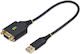 Cablu USB Startech 1p1ffcn-usb-serial Negru 30 cm