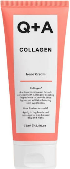 Q+A Natural Skincare Αnti-ageing Hand Cream 75ml