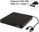 External DVD/CD Recorder for Laptop / Desktop Black