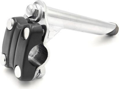 Лапа за велосипед Simple BMX 22.2mm черно сребристо