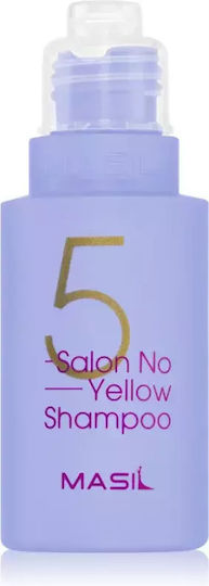 Purple Shampoo Neutralizing Yellow Tones Masil 5 Salon No Yellow Volume Ml 50