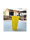 Glass Water / Cocktail/Drinking / Coffee/Freddo made of Plastic in Yellow Color with straw