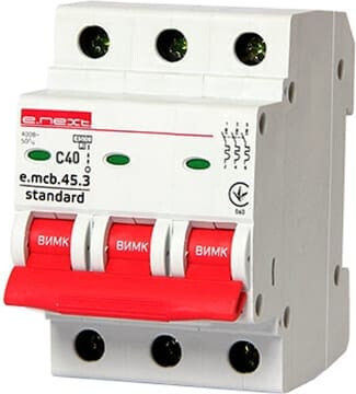 Αυτοματακι 3p C 40a 4.5ka E.next Redpoint 25249