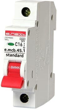 Automatic 1P C 16A 4.5kA E.next Redpoint 25237