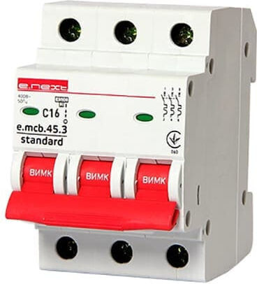 Αυτοματακι 3p C 16a 4.5ka E.next Redpoint 25245