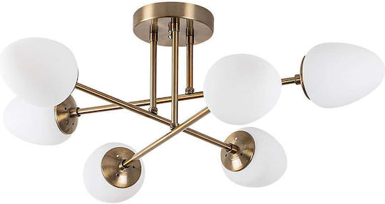 Opviq Camflo Ceiling Mount Light 81cm Yellow with Socket E14