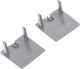 Elmark El-28eccr Endkappenprofil El-28cr Silber Set