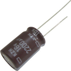 Kondensator Elektrolytische 16V Ø12,5x20mm; Steigung:5mm; 6000h @ 105°C 1Stück EKZH160ELL222MK20S