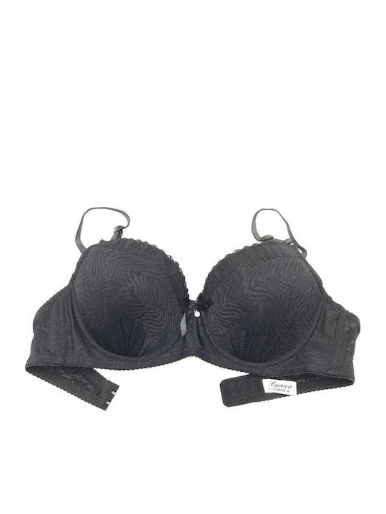 Lunna Bra with Light Padding Underwire Black