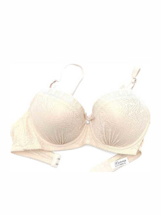 Bra with Light Padding Underwire Beige