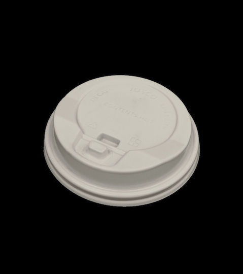 Plastic Lid Ps White Tl-90 Cap Cups 12-16oz 50 Pcs Tefaco 016927