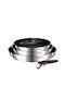 Tefal Ingenio Emotion+ Set de tigăi din oțel inoxidabil cu strat antiaderent L897S455 3buc