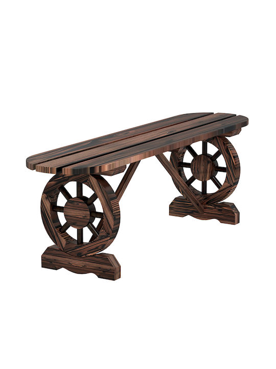 Bench Outdoor Wooden 120x29x39cm