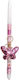 Children's Easter Candle with Butterfly Keychain and Rhinestones
