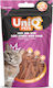 Uniq Pets Λιχουδιά Γάτας Hair Skin Soft Strips Duck 50gr