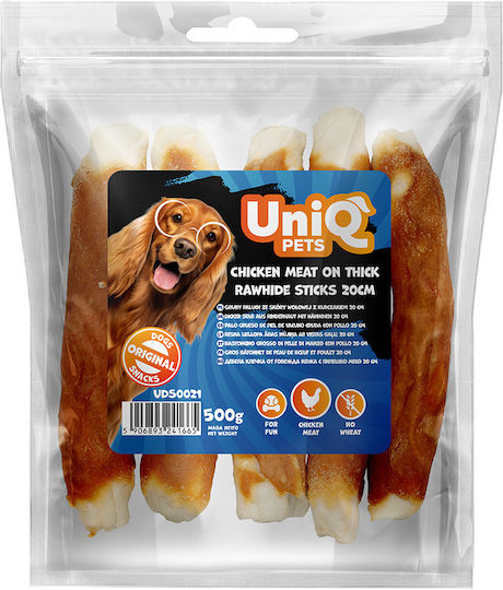 Uniq Dog Stick Treats Medium Breeds with Chicken and Meat 20cm 500gr
