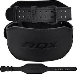 Rdx 15cm 6'' Leather Gym Belt Black S