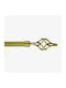 Grace Ausziehbar Metallisch Vorhangstange Einfach Φ12mm 120-120cm Bronze
