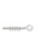 Grace Ausziehbar Metallisch Vorhangstange Einfach Φ19mm 300-300cm White