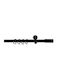 Grace Сгъваемо Металик Корниз Φ28мм 240-240cm Black Mat