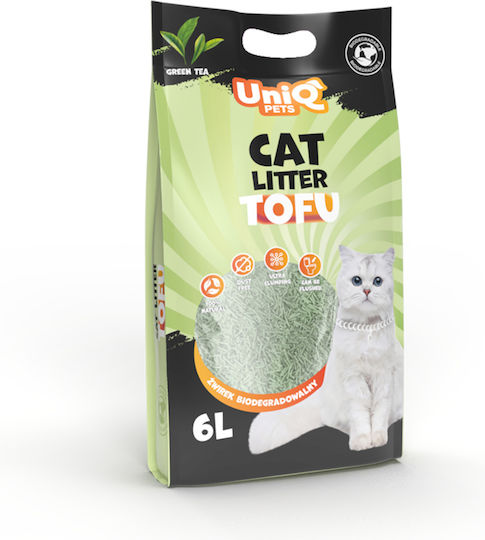 Uniq Nisip pentru Pisici Tofu cu Aromă Ceai verde 2.5kg / 6lt