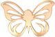 Plexiglass Butterfly Gold Shade 4cm X 3.5cm 10pcs Pl28 10 60359 Kaliso Kls-pl28-10-60359-gold