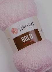 Yarnart Gold 100g Цвят 9853 Светло розово 92% А...