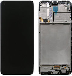 Samsung Screen with Frame for Samsung A217F Galaxy A21s (Black)