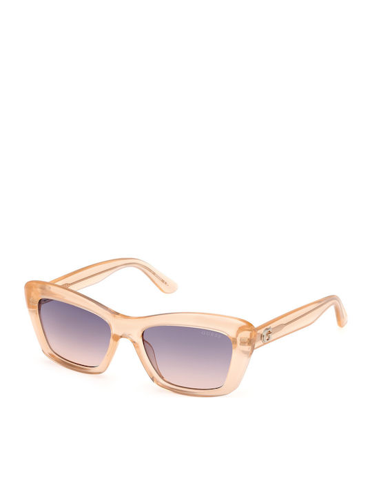 Guess Ochelari De Soare Pentru Femei Cu Ramă Neagră Din Plastic Și Lentile Violet Degrade GU00195 44Z
