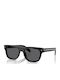 Prada Men's Sunglasses with Black Plastic Frame and Gray Lens PRB12S 16K731