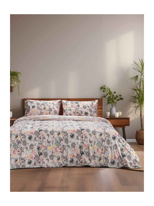 Madi Sprigs Σετ Κουβερλί Υπέρδιπλο Sprigs 220x240cm 3τμχ