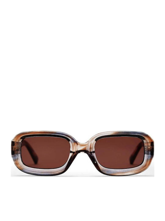 Chpo Women's Sunglasses with Brown Tartaruga Pl...