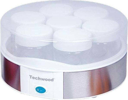 Aparat de făcut iaurt electric Techwood Tya-7001, 7 borcane x 150ml, 15W