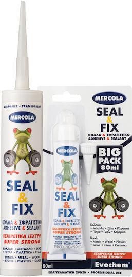 Mercola Seal & Fix Συγκολλητική Μαστίχη Ξύλου Λευκή 280ml