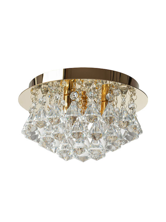 Deckenleuchte Kristall App1038-3cp Gold