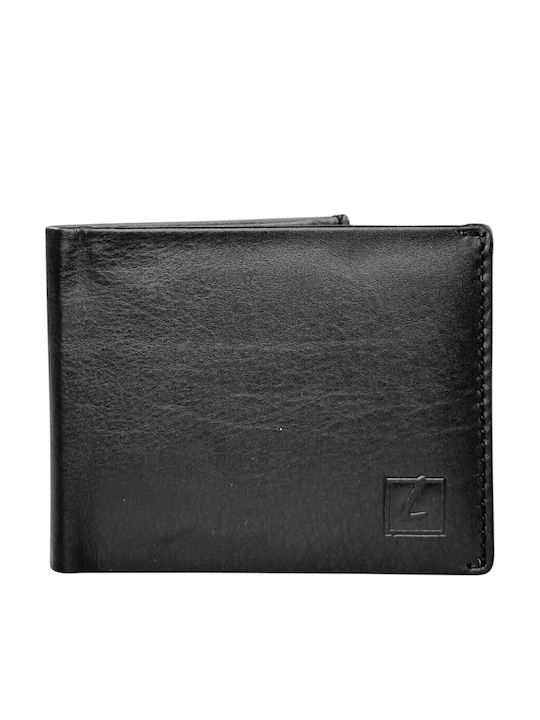 Leather Men's Wallet Classic with RFID Black