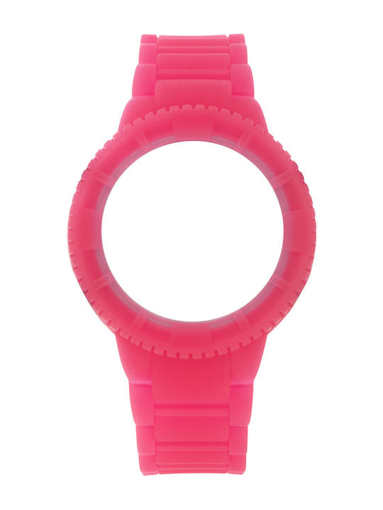 WATX & CO Καουτσούκ Λουράκι Ροζ 43mm