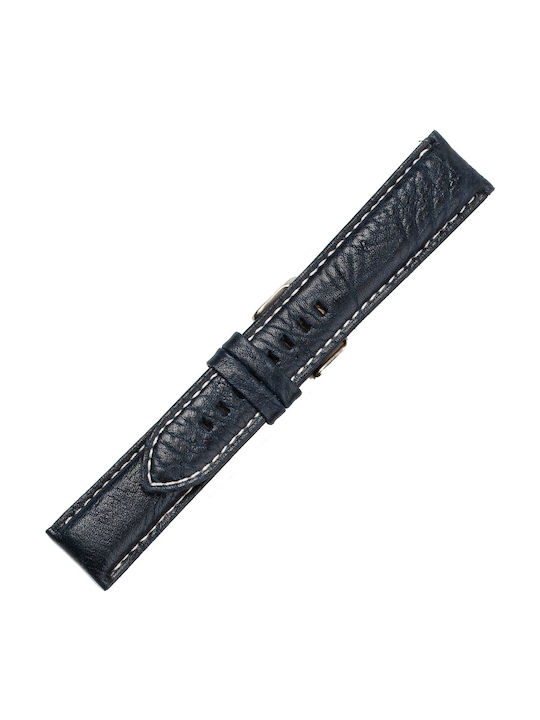 KOSTELO Lederriemen Blau 18mm
