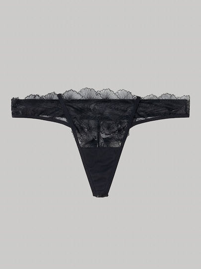 Gisela Black Lace String Thong Code 2/10103