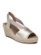 Women's Platform Espadrilles Gold
