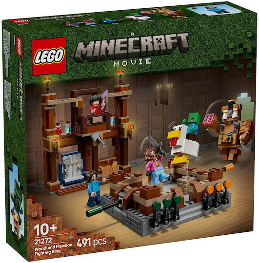 LEGO Minecraft Woodland Mansion Fighting Ring for Ages 10+ 491 Pieces