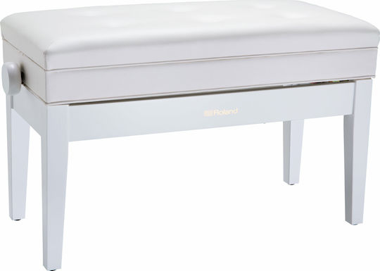 Rpb-d400wh Duet Piano Bench Storage Compartment Satin White Rpb-d400wh