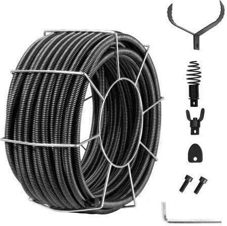 Vevor Steel Drain Unblockers 30m with Maximum Unclogging Thickness 19mm