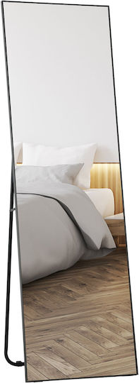 HomCom Καθρέπτης με Μαύρο Μεταλλικό Πλαίσιο 150x40cm
