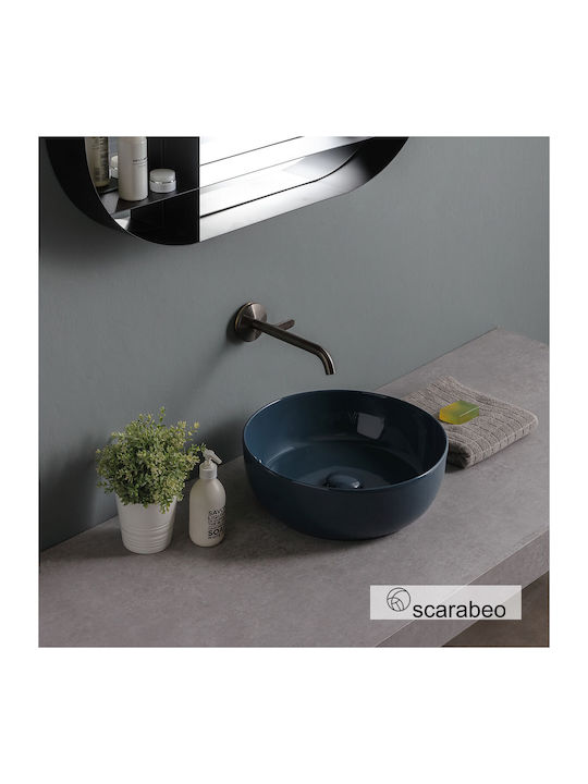 Scarabeo Glam Επικαθήμενος Νιπτήρας Πορσελάνης ...