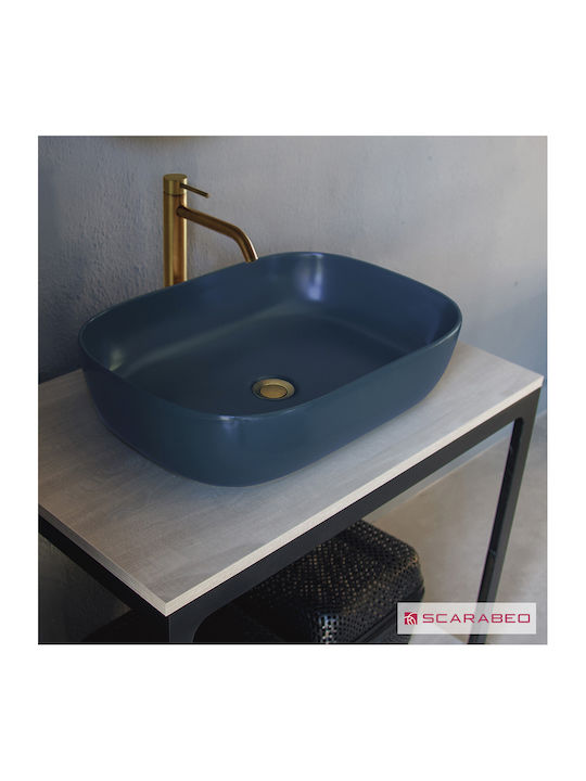Scarabeo Glam Countertop Sink Porcelain 56x39cm...